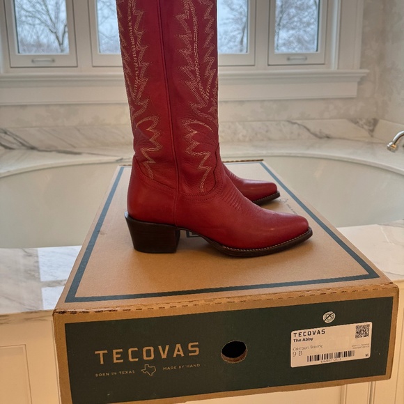 Tecovas Abby Western Boot - Crimson - Picture 5 of 6